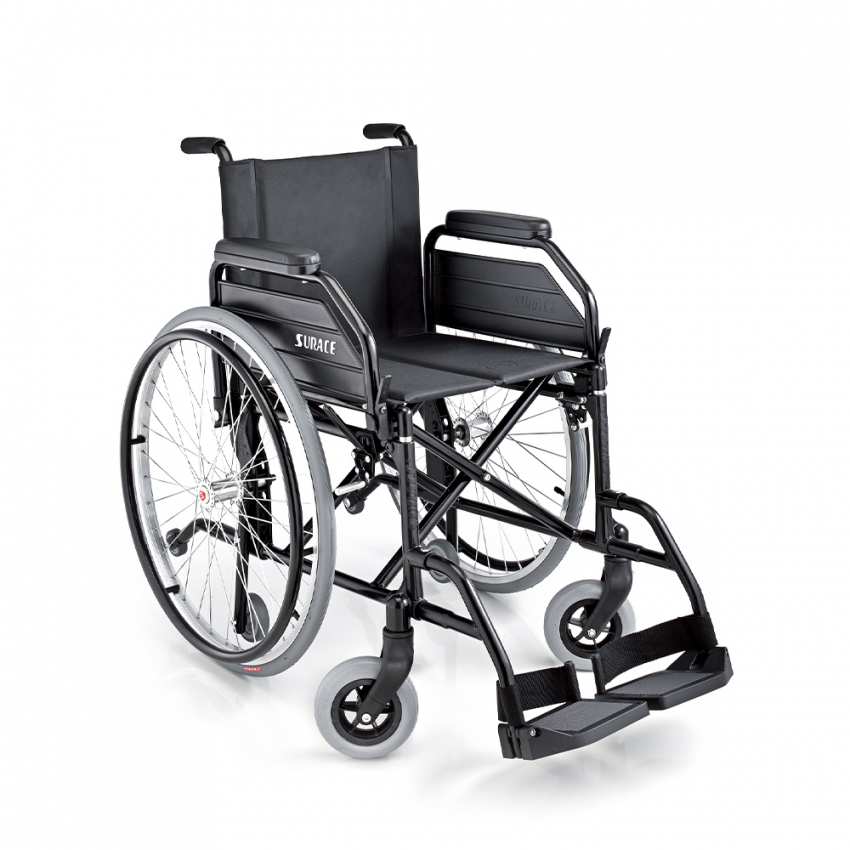  Silla de ruedas plegable, ligera y plegable, silla de ruedas  autopropulsada con freno de mano y ruedas traseras de liberación rápida  para personas con discapacidad y discapacitados, puede soportar 396.8 lbs