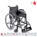 Silla de ruedas plegable autopropulsada personas mayores discapacitados ligera S12 Surace Oferta