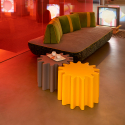 Taburete mesa de centro sala de estar diseño moderno jardín al aire libre Gear Slide Compra