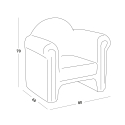 Sillón silla de diseño luminoso Slide Easy Chair para hogar y locales Rebajas