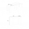 Consola mesa comedor extensible 90 x 48 - 296 cm madera Venus Noix Catálogo