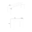 Consola extensible 90 x 42 - 302 cm mesa comedor madera blanco Isotta Catálogo