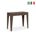 Consola extensible madera mesa comedor 90 x 42 - 302 cm Isotta Noix Venta