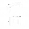 Consola extensible madera mesa comedor 90 x 42 - 302 cm Isotta Noix Catálogo