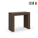 Consola mesa extensible madera nogal 90 x 42 - 302 cm comedor Mia Noix Venta