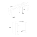 Consola extensible 78 x 47 - 299 cm mesa comedor madera blanca Allin Elección