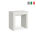 Consola extensible 90 x 47 - 299 cm mesa comedor madera blanca Allin Venta
