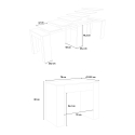 Consola vestíbulo mesa extensible 90 x 47 - 299 cm madera comedor Allin Noix Elección