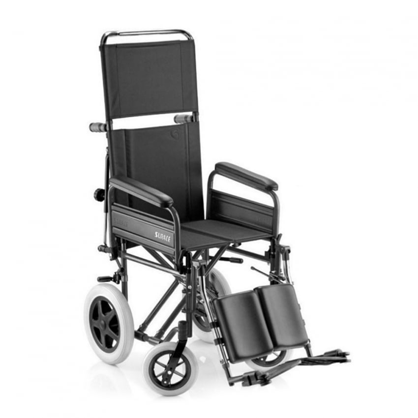 Silla de ruedas de tránsito discapacitados reposapiernas respaldo 600 B Surace Promoción