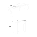Consola extensible 90 x 48 - 296 cm mesa comedor madera blanco Venus Catálogo