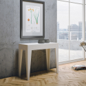 Consola extensible 90 x 42 - 302 cm mesa comedor madera blanco Isotta Rebajas
