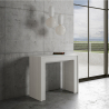 Consola extensible 90 x 42 - 302 cm mesa madera blanca comedor Mia Rebajas