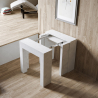 Consola extensible 78 x 47 - 299 cm mesa comedor madera blanca Allin Rebajas