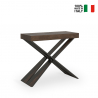 Consola extensible 90 x 40 - 300 cm mesa madera diseño moderno Diago Noix Venta