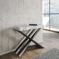 Consola mesa comedor extensible 90 x 40 - 300 cm diseño mármol Diago Marble Promoción