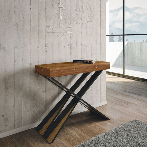 Consola extensible 90 x 40 - 300 cm mesa madera diseño moderno Diago Fir