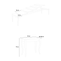 Consola mesa clásica diseño extensible 90 x 48 - 308 cm madera Olanda Noix Catálogo