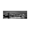 Impresión cuadro paisaje urbano lienzo de algodón plastificado 120 x 40 cm Black NYC Venta
