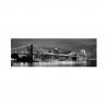 Impresión cuadro paisaje urbano lienzo de algodón plastificado 120 x 40 cm Black NYC Venta