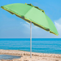 Disfruta del sol en la playa con la sombrilla Corsica de 200 cm de protección UV y antiviento de aluminio Elección
