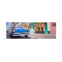 Impresión colores vivos cuadro lienzo plastificado ciudad coche 120 x 40 cm Cuba Venta