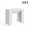 Consola mesa comedor extensible 90 x 48 - 204 cm madera blanca Basic Small Venta