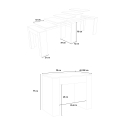 Consola mesa comedor diseño extensible 90 x 42 - 302 cm madera blanco Modem Catálogo