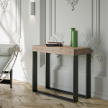Consola extensible 90 x 40 - 300 cm mesa comedor madera moderna Elettra Oak Promoción
