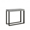 Consola mesa extensible 90 x 40 - 300 cm gris moderno Elettra Concrete Oferta