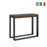 Consola extensible 90 x 40 - 300 cm mesa comedor madera moderna Elettra Noix Venta