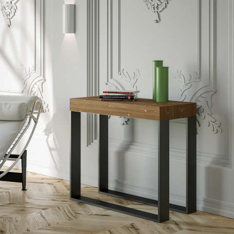 Consola mesa comedor extensible 90 x 40 - 300 cm madera Elettra Fir
