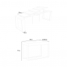 Consola diseño blanco moderno extensible 90 x 40 - 300 cm mesa comedor Elettra Catálogo