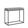 Consola mesa diseño moderno extensible 90 x 40 - 300 cm gris Nordica Concrete Oferta