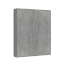Cama matrimonio 160 x 190 cm abatible armario gris pared Kentaro Concrete Rebajas
