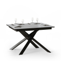 Mesa extensible blanco 90 x 120 - 180 cm cocina comedor Ganty White Oferta
