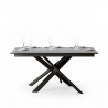 Mesa de comedor extensible 90 x 160 - 220 cm diseño moderno blanco Ganty Long Oferta