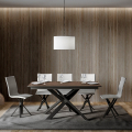 Mesa de comedor diseño extensible 90 x 160 - 220 cm moderna madera Ganty Long Wood Promoción