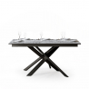 Mesa de comedor extensible 90 x 160 - 220 cm diseño moderno mármol Ganty Long Marble Oferta