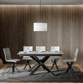 Mesa de comedor extensible 90 x 160 - 220 cm diseño moderno mármol Ganty Long Marble Promoción