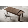 Mesa de comedor diseño extensible 90 x 120 - 180 cm madera moderno Bibi Wood Descueto