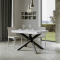 Mesa de comedor cocina extensible 90 x 130 - 234 cm mármol Volantis Marble Promoción