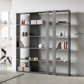 Librería de pared gris diseño moderno 6 estantes casa oficina Kato C Concrete Promoción