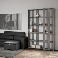 Librería 6 estantes de pared diseño gris moderno Kato E Small Concrete Promoción
