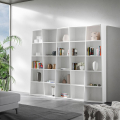 Librería de pared blanca diseño moderno salón oficina Trek 5 Promoción