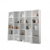 Librería de pared blanca diseño moderno salón oficina Trek 5 Oferta