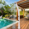 Ducha solar 22lt de jardín piscina diseño grifo lavapiés Sole Medidas
