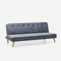 Sofá cama clic clac 2 plazas diseño moderno terciopelo Pulchra Venta