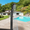 Ducha exterior solar 30lt jardín piscina alcachofa grifo lavapiés Lea Características