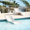 Tumbona piscina hamaca jardín sol diseño blanco Vega