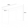 Escritorio de diseño rectangular con cajón blanco para oficina y estudio 100x40cm Sidus Descueto